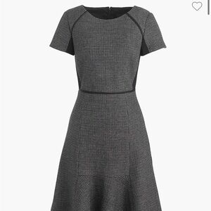 J. Crew Checkered flutter dress